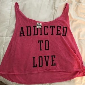 💕Addicted to Love 💕 VS PINK crop tank sz M